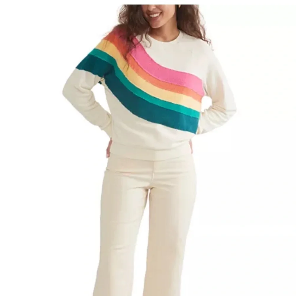 Marine Layer Vin Striped Sweatshirt- Size M - Picture 3 of 11